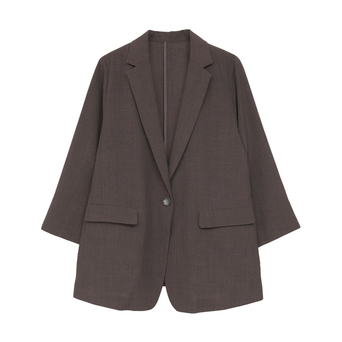 イェッカ ヴェッカ YECCA VECCA リネンライクジャケット② （ブラウン