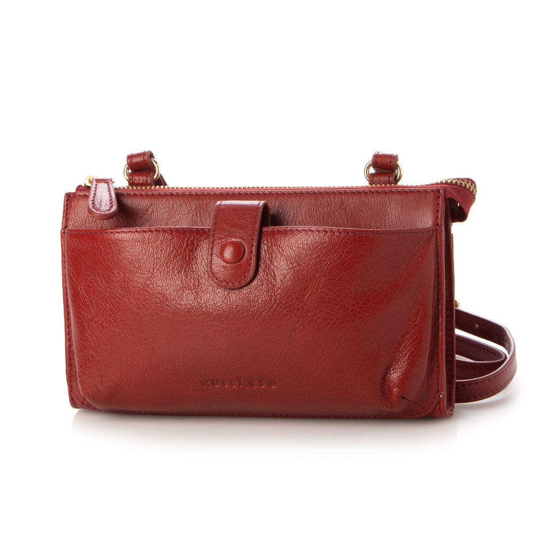 ズッケロ zucchero 本革 ゴートレザー お財布ショルダー ミニバッグ