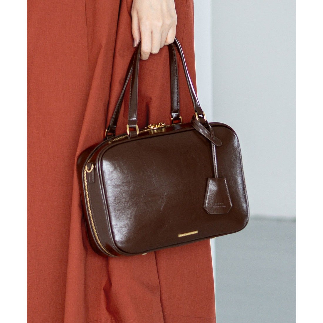 23区 【新色追加】ボストン バッグ （ダークブラウン系） -靴