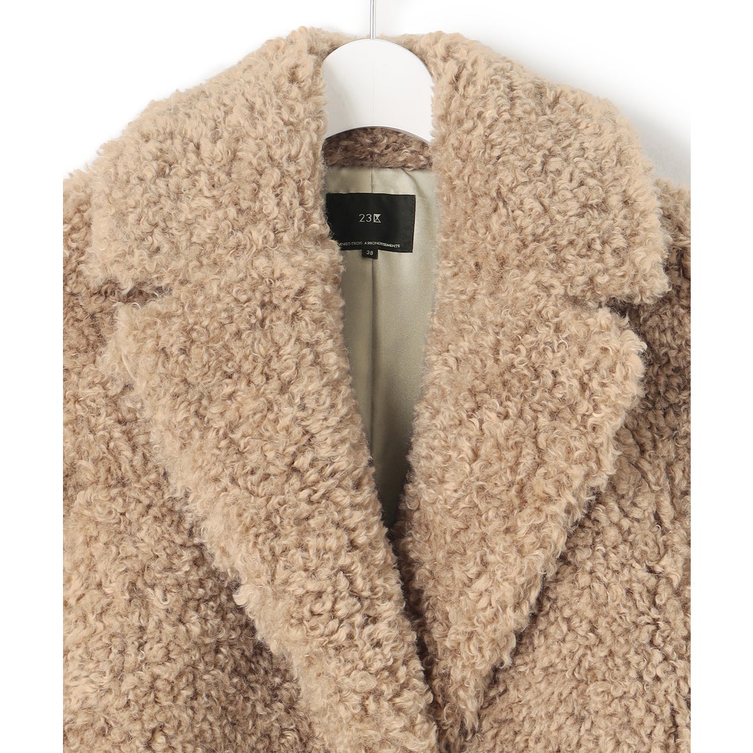 23区 ECOPEL プードルファー ジャケット （ベージュ系） -ファッション