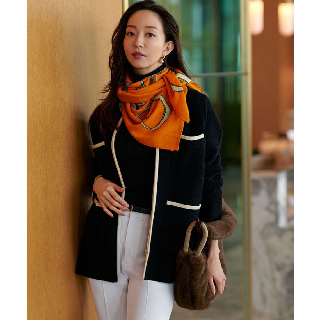 ニジュウサンク 23区 【WEB&一部店舗限定】ウールカシミヤ デザイン