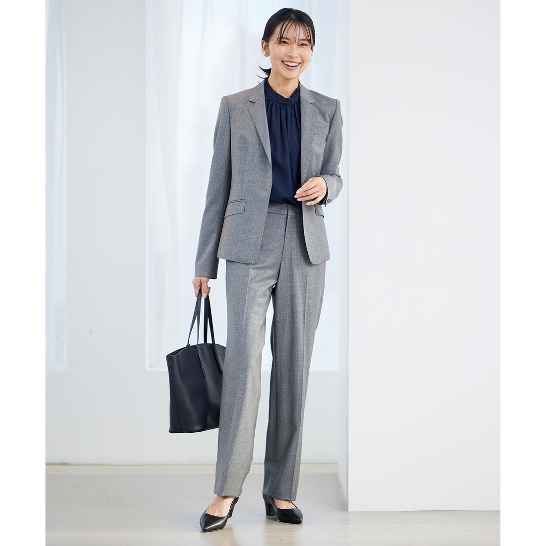 23区（大きいサイズ） 【セットアップ対応】ファインネスウール パンツ