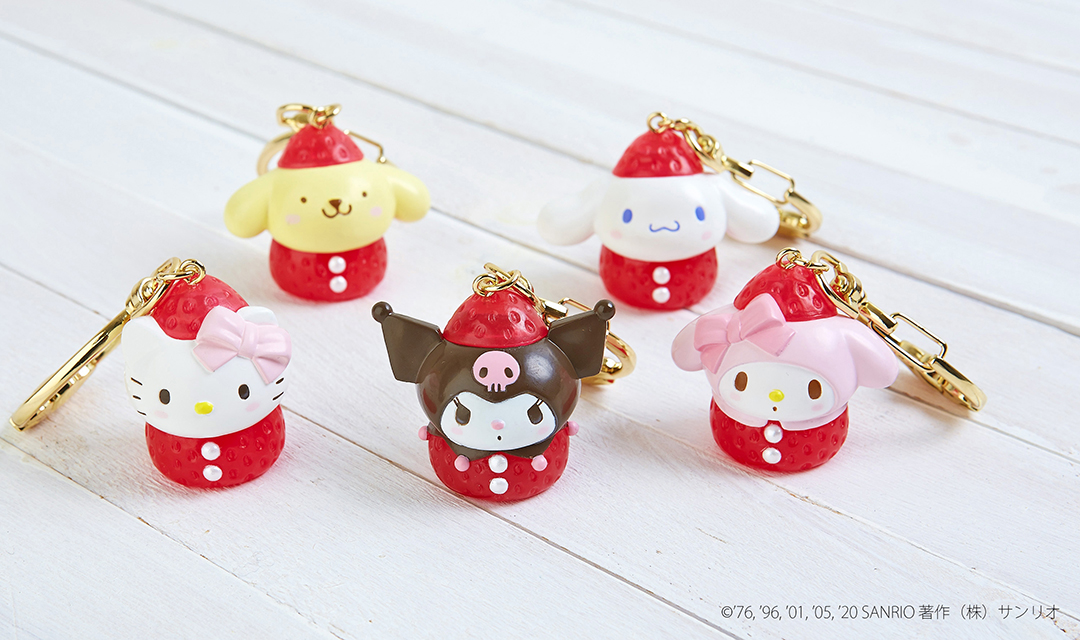 マイメロやシナモンがいちごになりきったり、いちごモチーフでおめかし