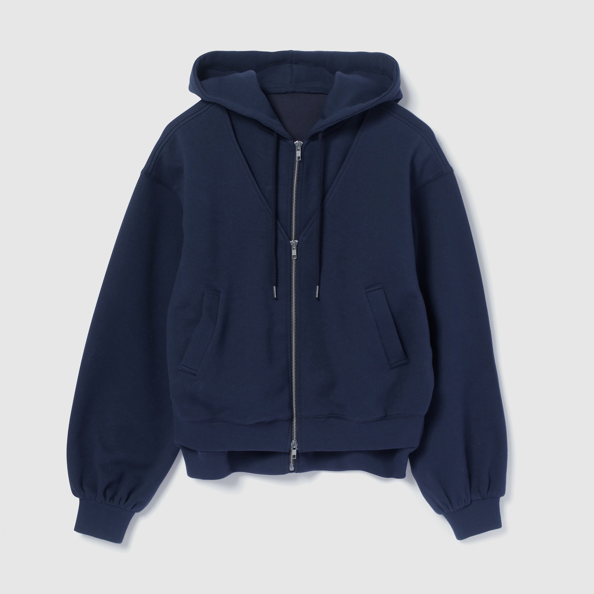 Softポンチレイヤードパーカー