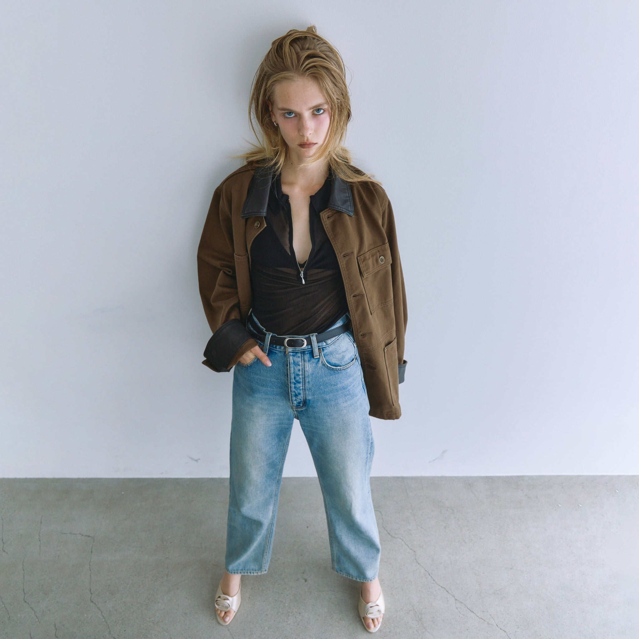 ECO Leather collarカバーオール