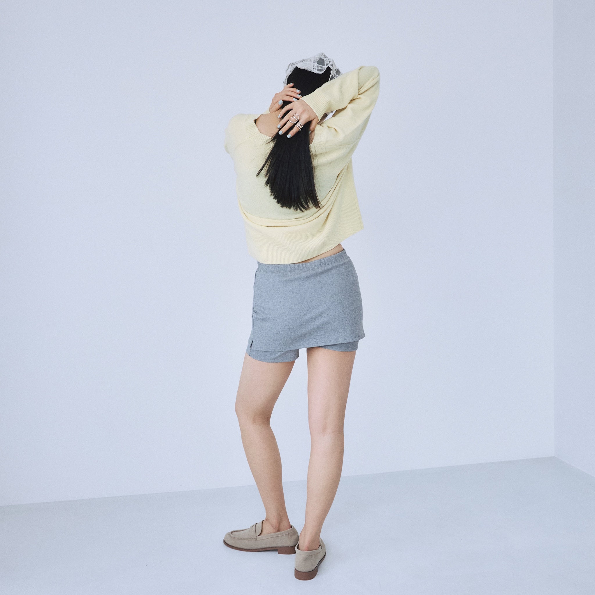 スカートwithハーフレギンス