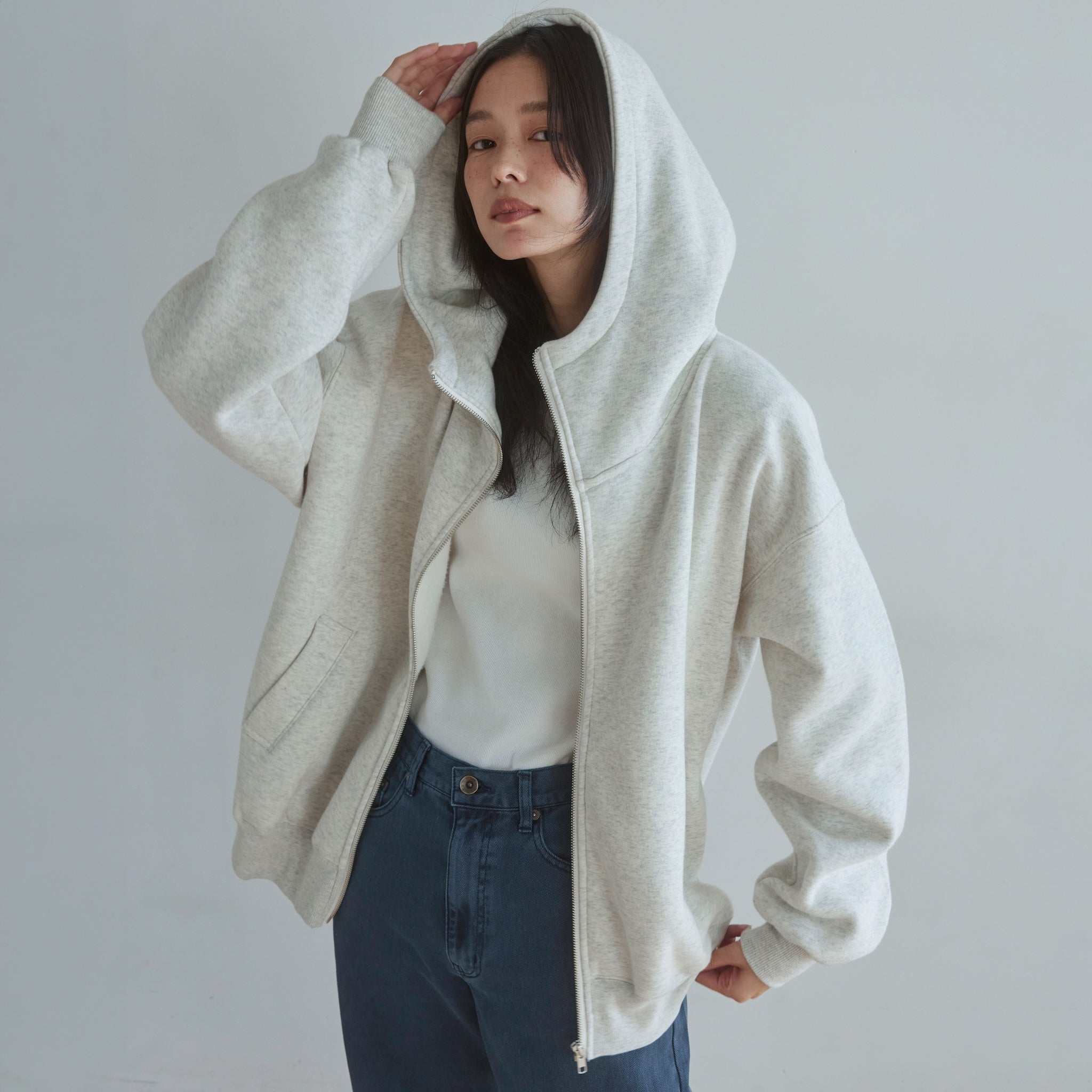 Volume Sweat Big Zipフーディー