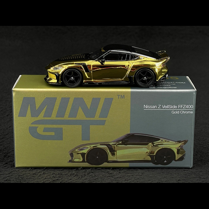 Nissan Z400 Veilside FFZ400 2024 Gold Chrome 1/64 Mini GT MGT00985-L