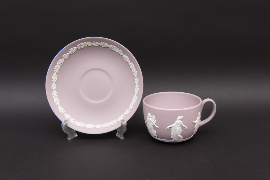 ウェッジウッド ジャスパー（ライラック） ティーカップ＆ソーサー