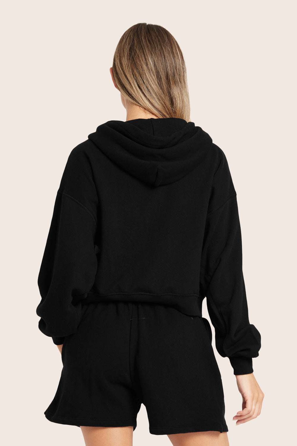LIGHTWEIGHT SWEATS CLASSIC ZIP HOODIE - ONYX – SET ACTIVE