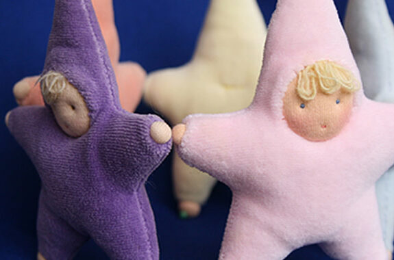 小さい人形 布人形 039:星の子12色セット＜公式ウォルドルフ人形