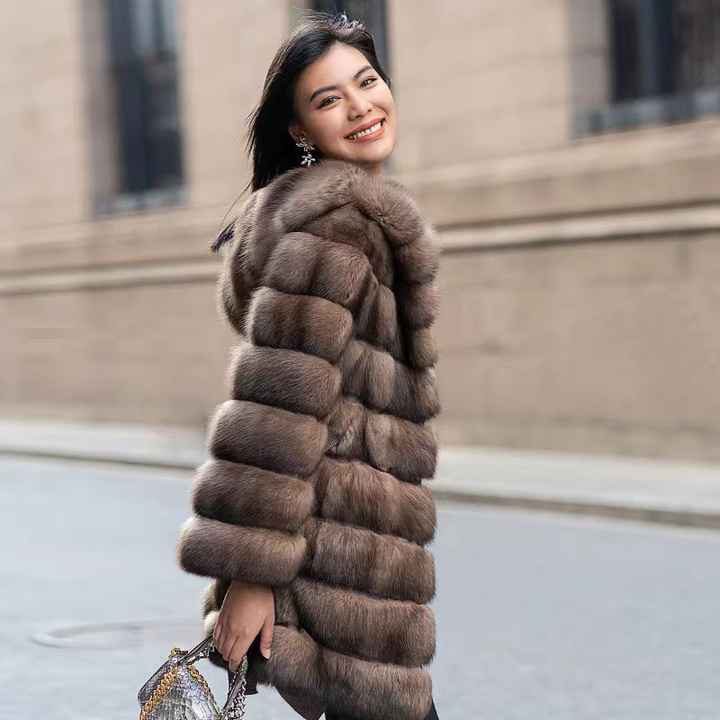 極美品☆MINK 極美品☆MINK ミンク 本毛皮コート ブラウン 毛