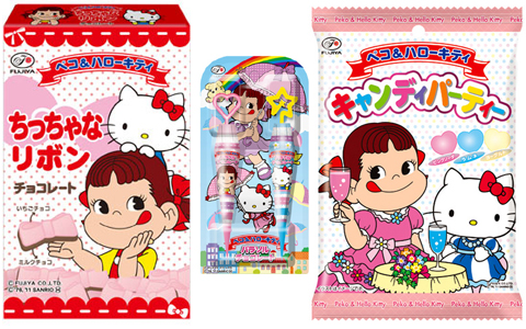 ペコちゃんとキティちゃんの、キュートなコラボレーション - E・レシピ