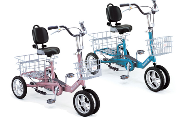 マックス、高齢者向けに転倒しにくい4輪自転車を発売…後輪デフギア搭載