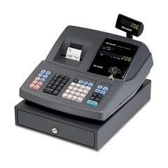 Sharp® XE-A207 Cash Register, 2500 LookUps, 99 Dept, 25