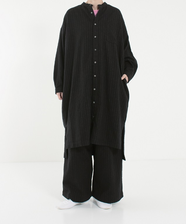 コットンウールバンドカラーチュニック | ONLINE SHOP | nest Robe