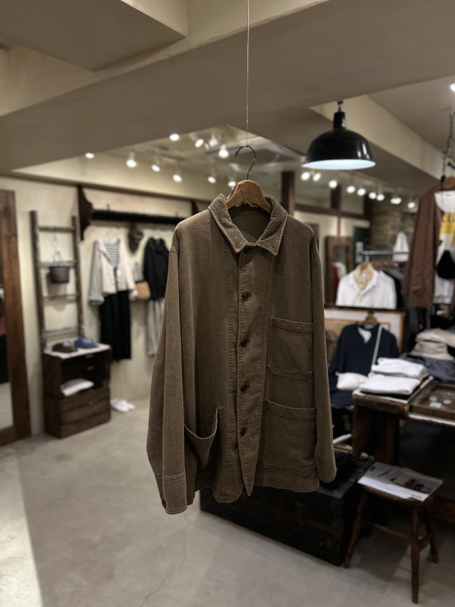 CONFECT 24SS リネンコットン ピグメントダイスタンドジャケット 育て