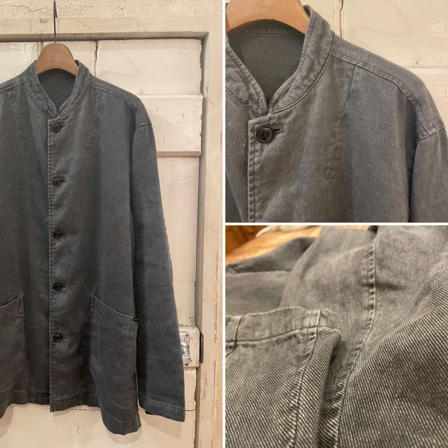 CONFECT 24SS リネンコットン ピグメントダイスタンドジャケット 育て