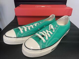 コンバース チャックテイラー CT70 コートグリーン OX 27.0 緑 27cmの
