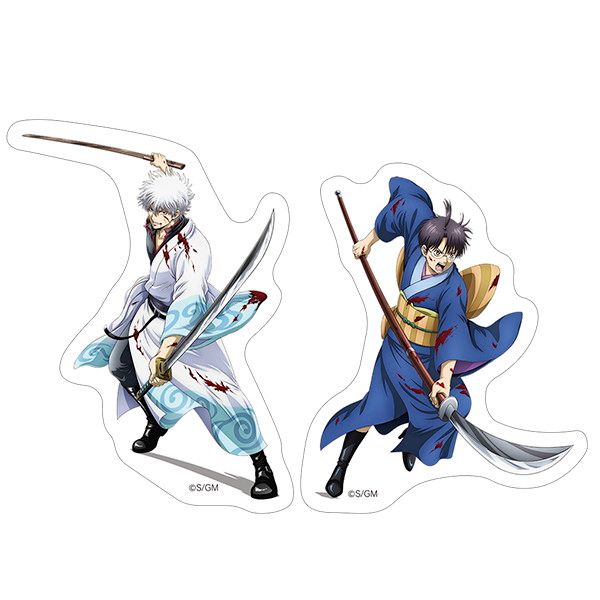 新劇場版 銀魂 -吉原大炎上- ステッカーセット 銀時＆新八｜ホビーの