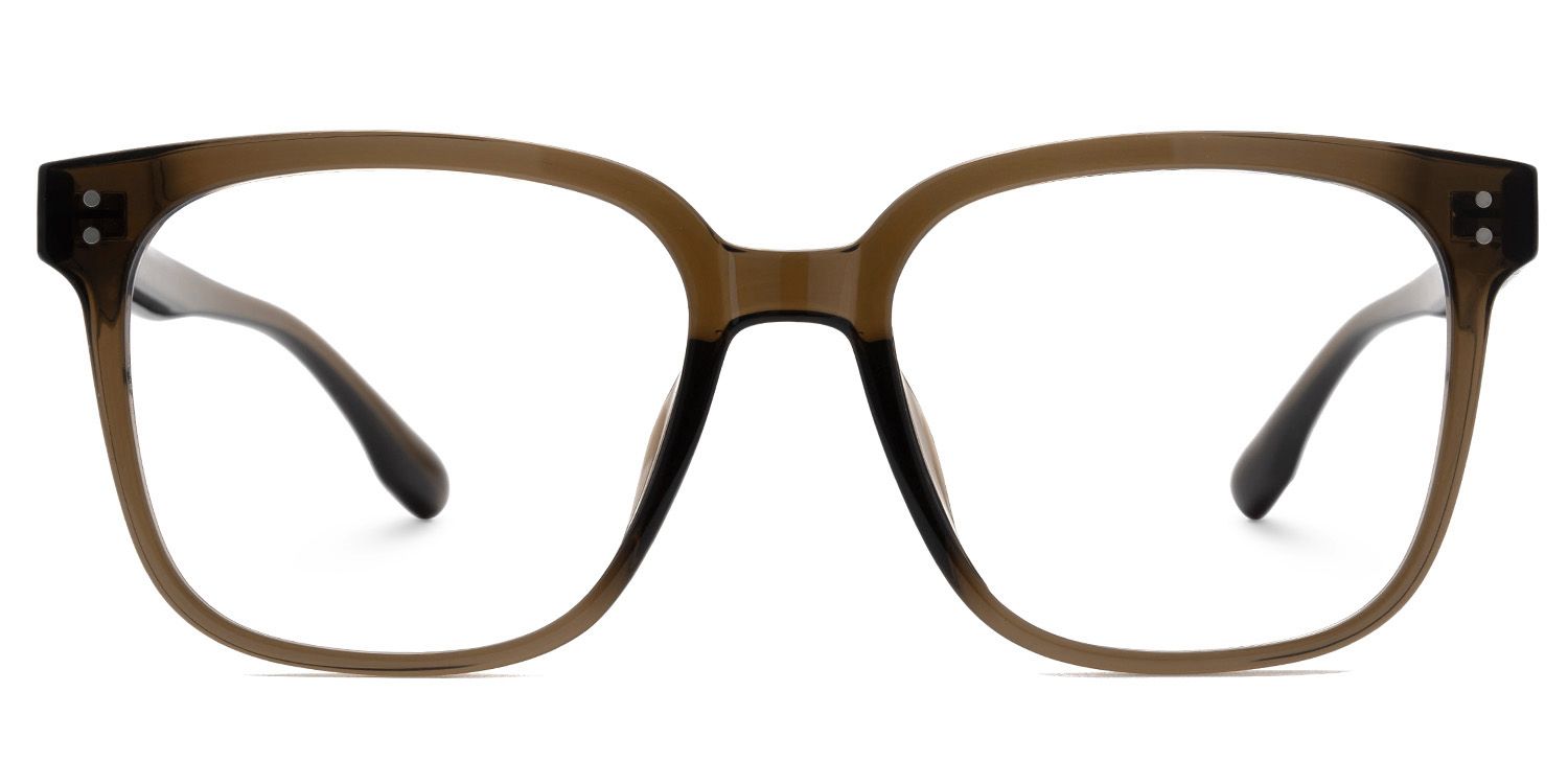 Oglesby Square Blue Light Blocking Glasses Brown Frame | Zeelool
