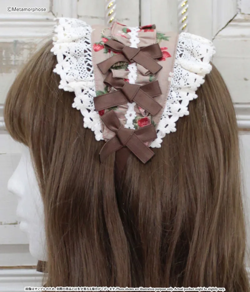 Strawberry Basket ヘッドドレス - ボンネット、ヘッドドレス