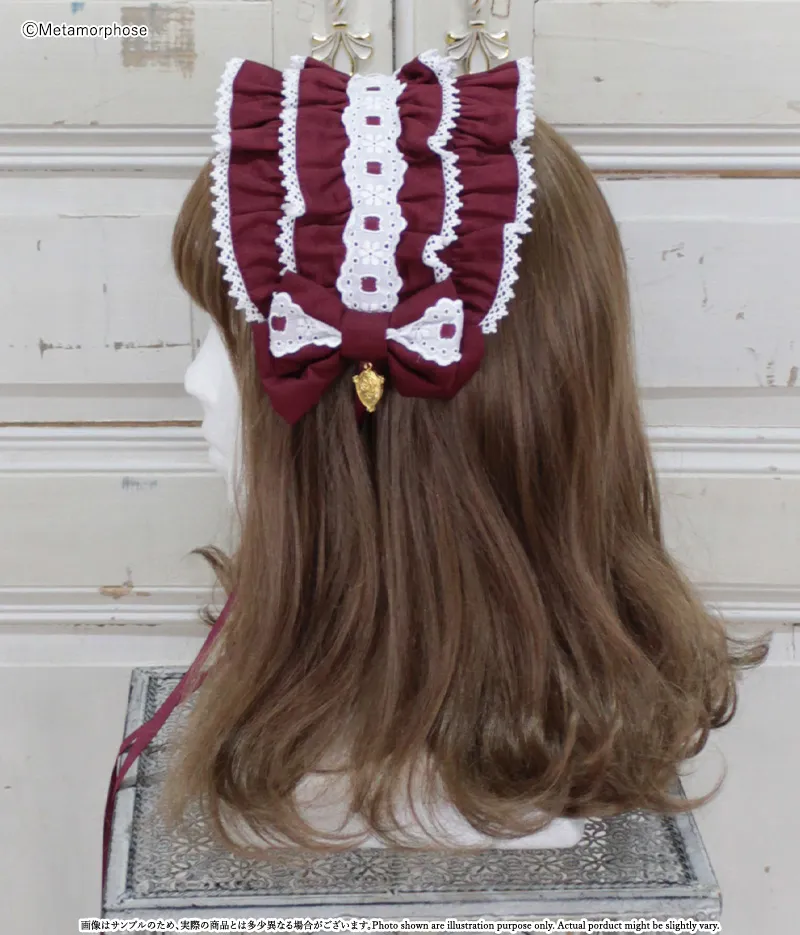 メアリーフリルヘッドドレス - ボンネット、ヘッドドレス