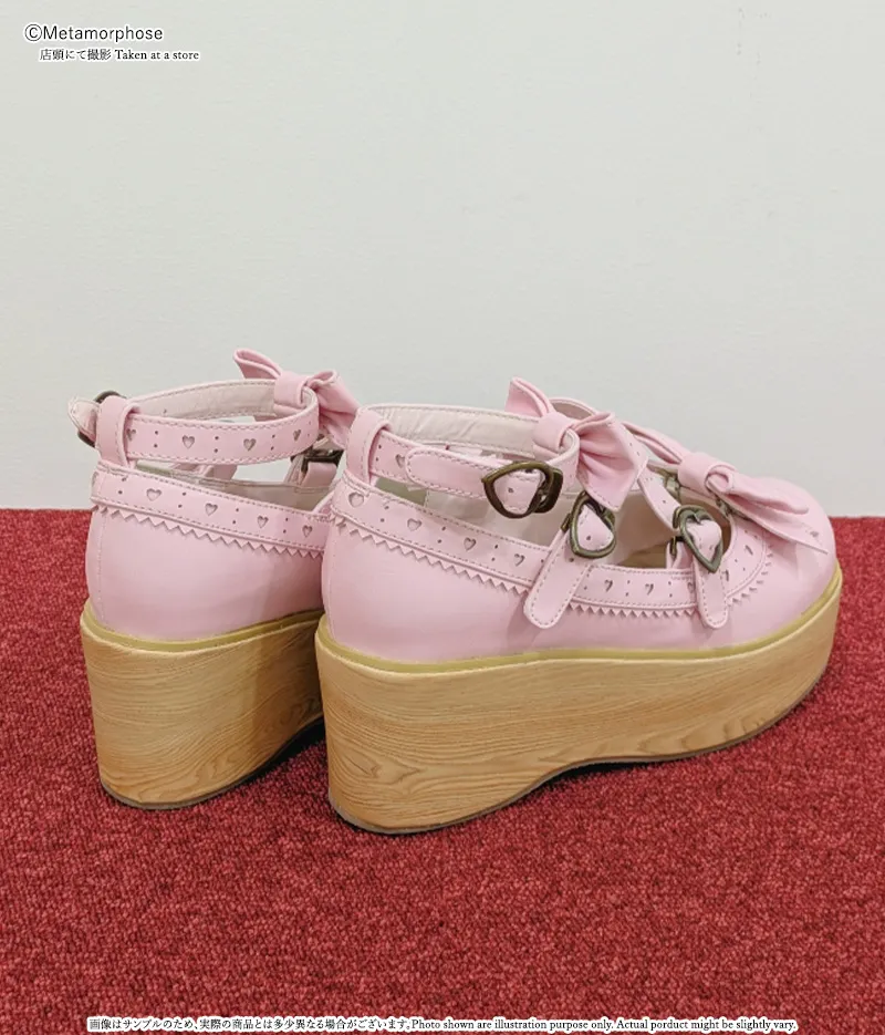 木底風リボンシューズ - 靴 | メタモルフォーゼ - ロリータ（ロリィタ