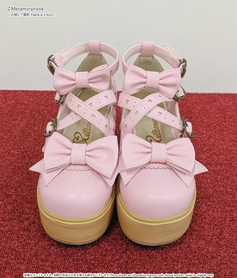 木底風リボンシューズ | metamorphose temps de fille - gothic