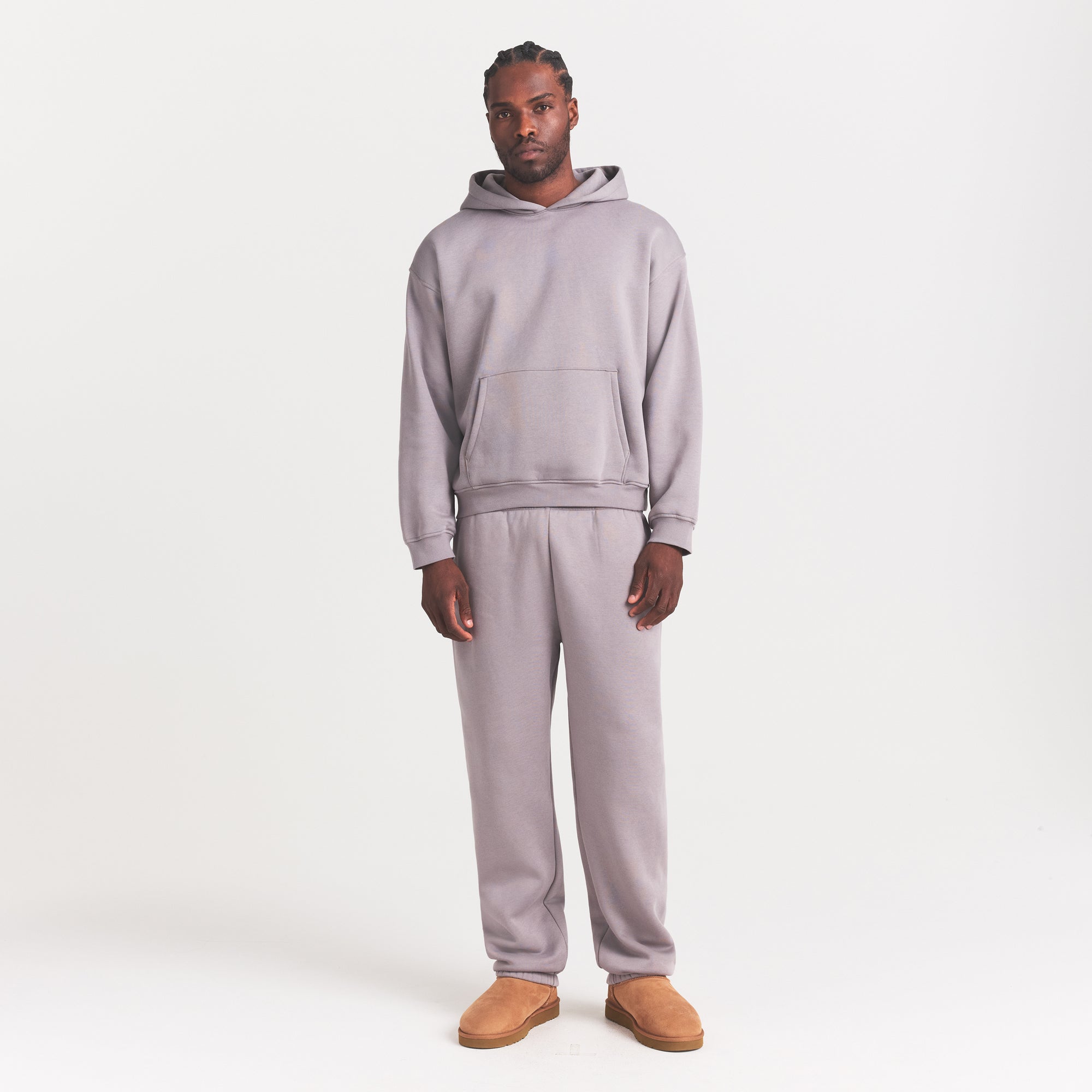 FLEECE LOUNGE MENS RELAXED HOODIE | SHADOW | SKIMS