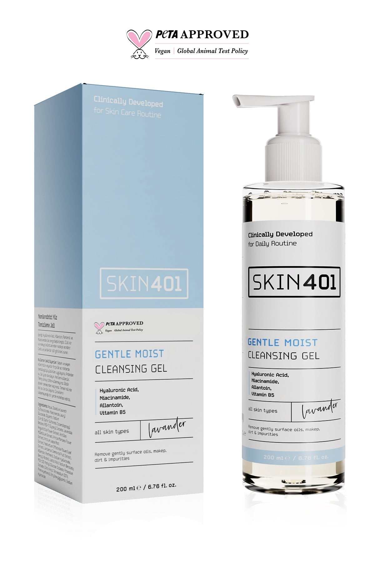 Skin401 Gentle Moist Cleansing Gel 200 ml – SKIN401