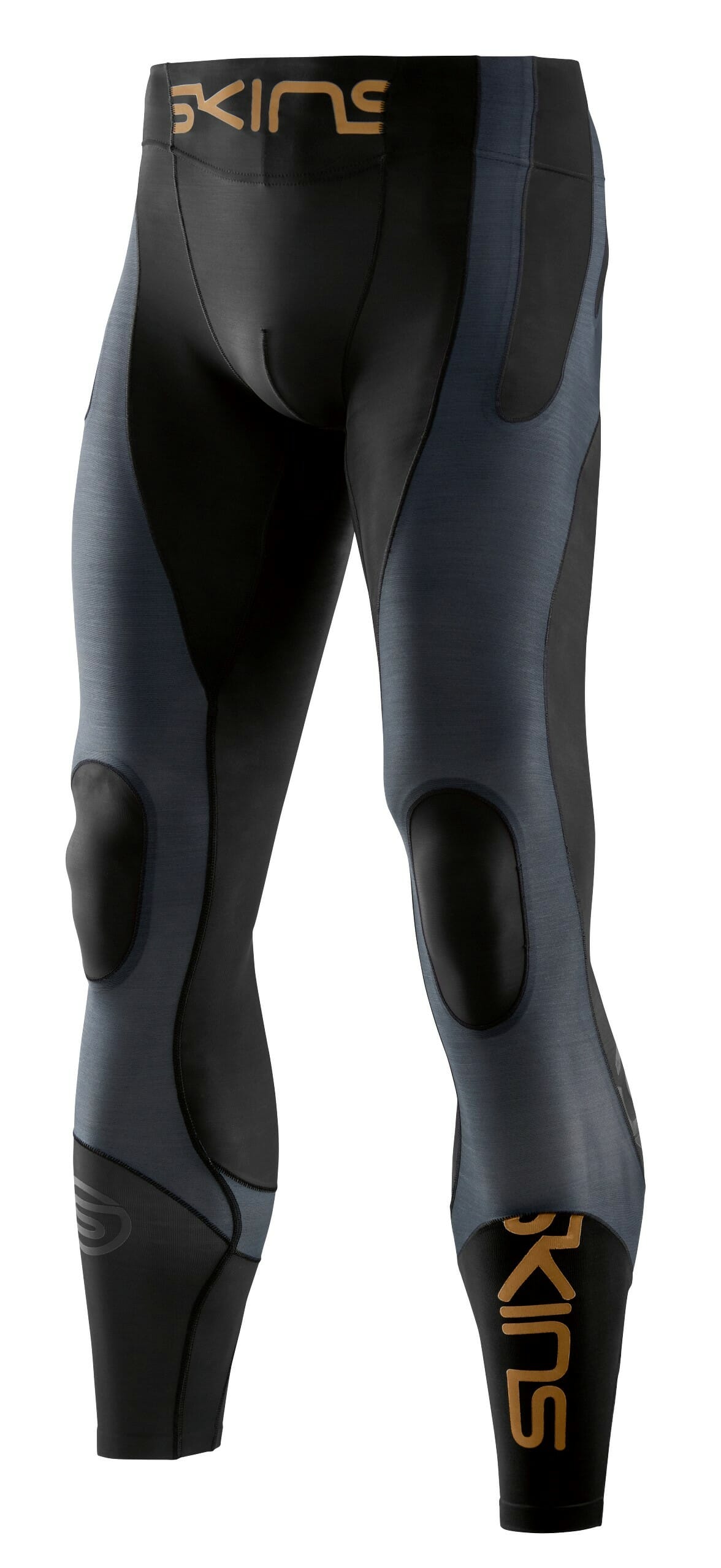K-Proprium Mens Long Tights Black/Carbon - SKINS Compression UK