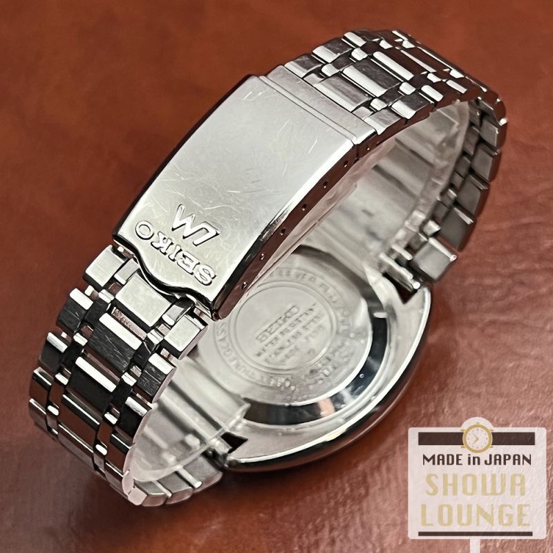 セイコー ロードマチック 黒文字盤 23石 ワンピースケース 5606-7150