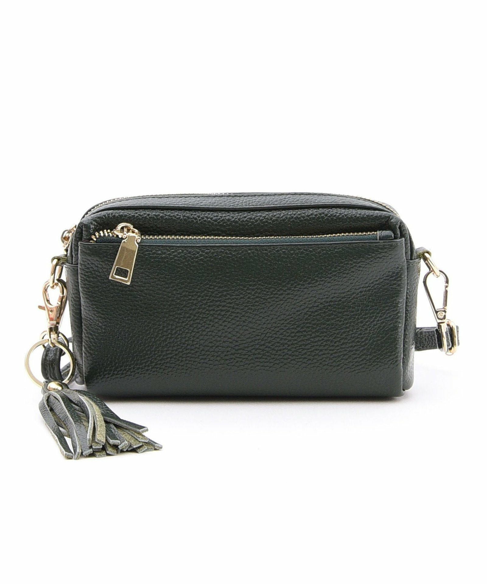 シュリンクレザー横型ミニショルダーバッグ 本革FG | COO ONLINE