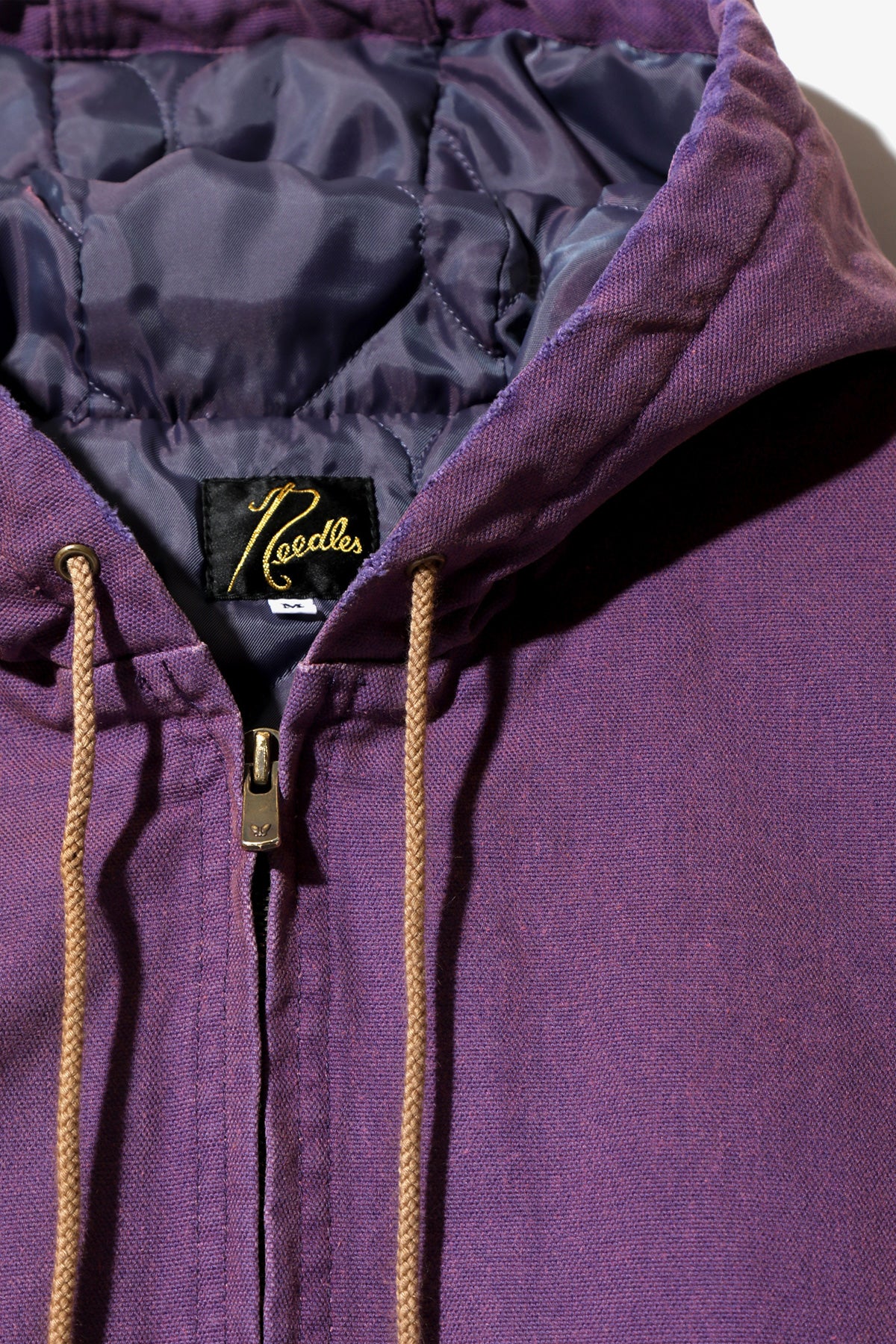 Needles Zipped Work Hoodie | Purple 11oz Cotton Oxford | Canoe Club