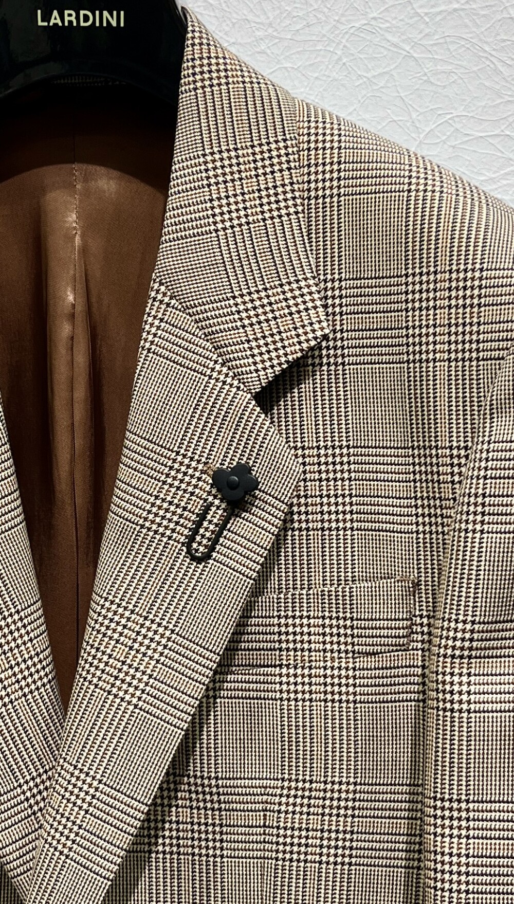 LARDINI》ハイツイストグレンチェックジャケット | ラルディーニ