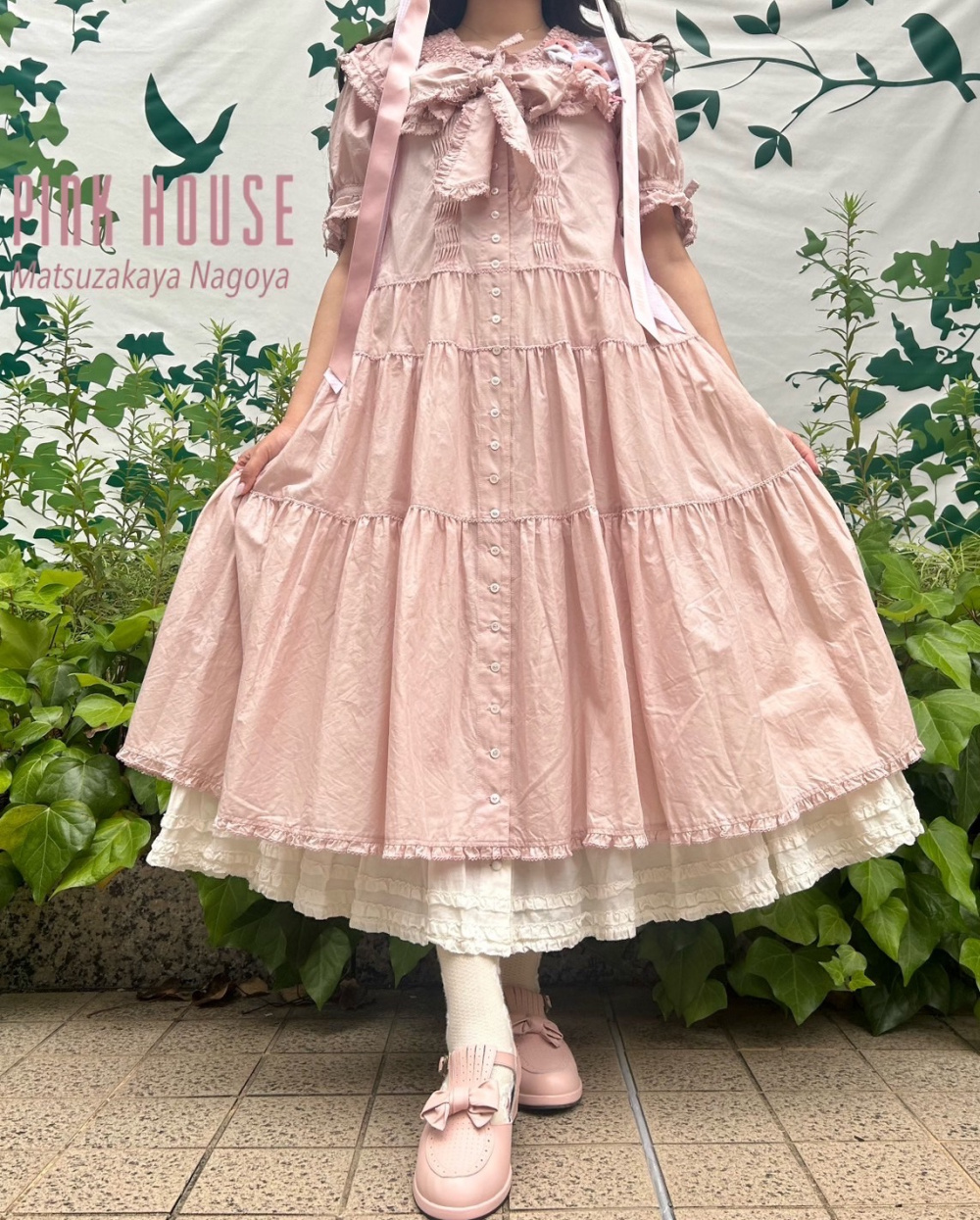 タック使いミディワンピース *〜 | ピンクハウス | 松坂屋名古屋店公式