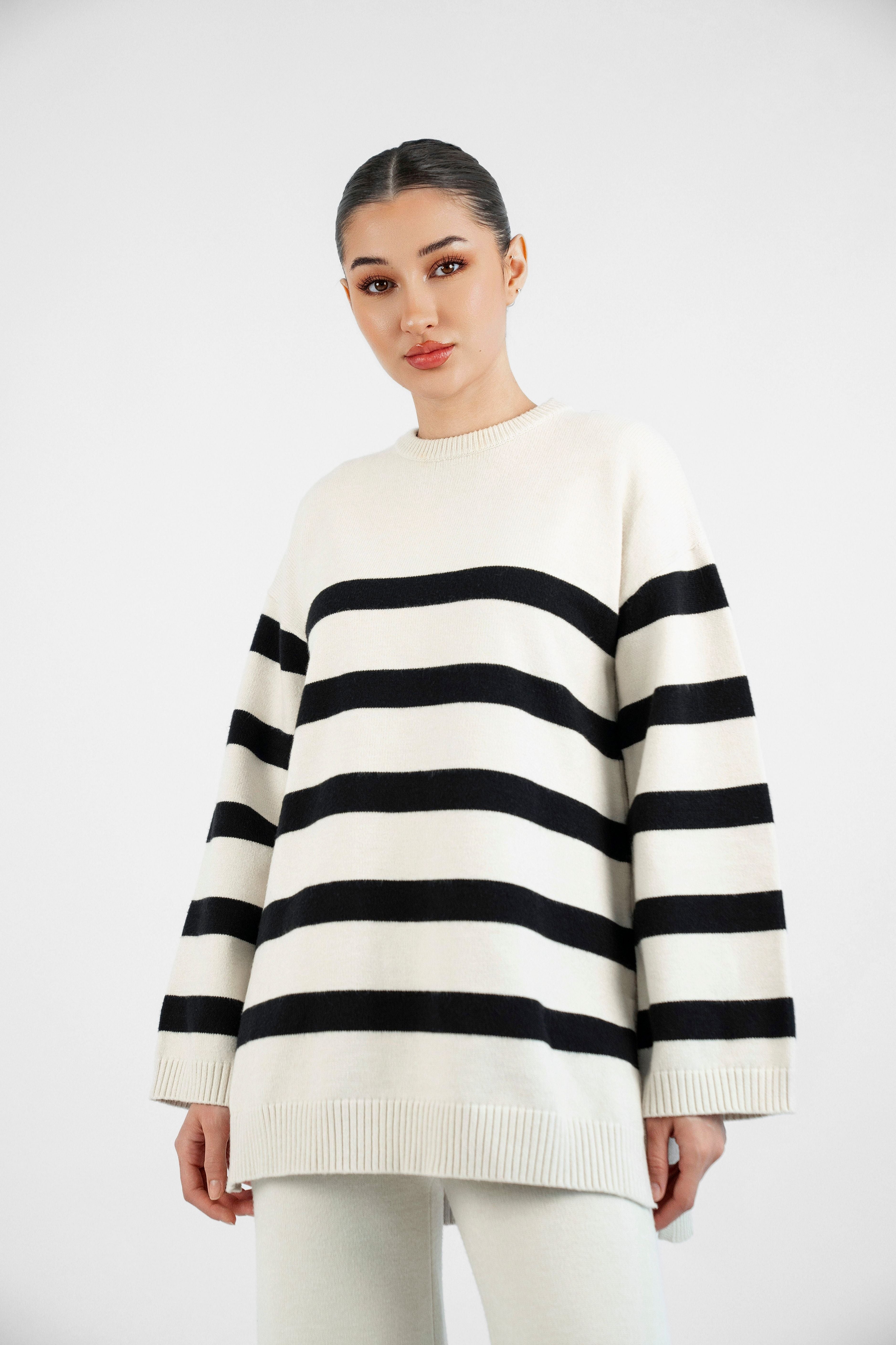 Cloud Knit Sweater - Striped