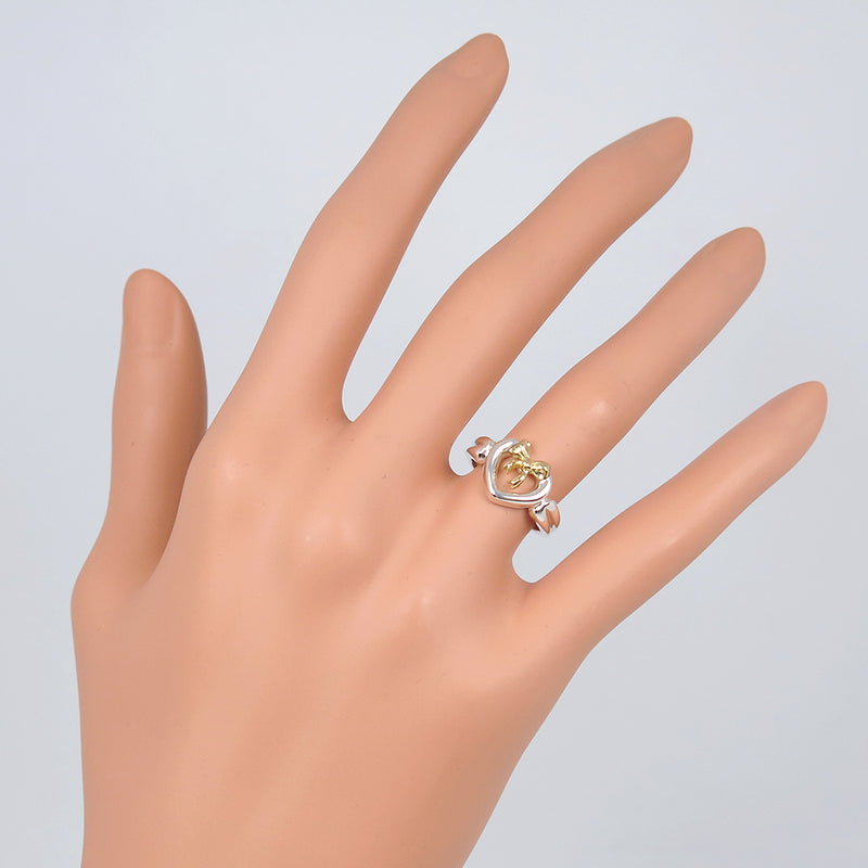 TIFFANY&Co.】ティファニー リボン リング・指輪 シルバー925×K18