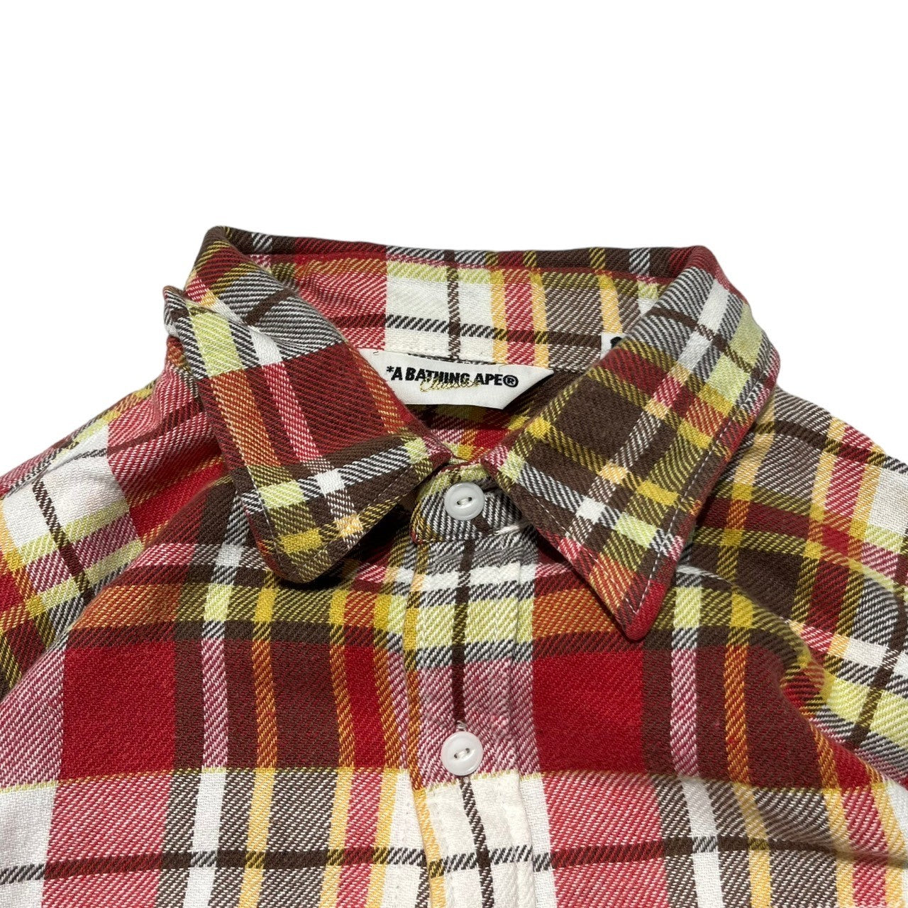 A BATHING APE(アベイシングエイプ) heavy cotton check shirt