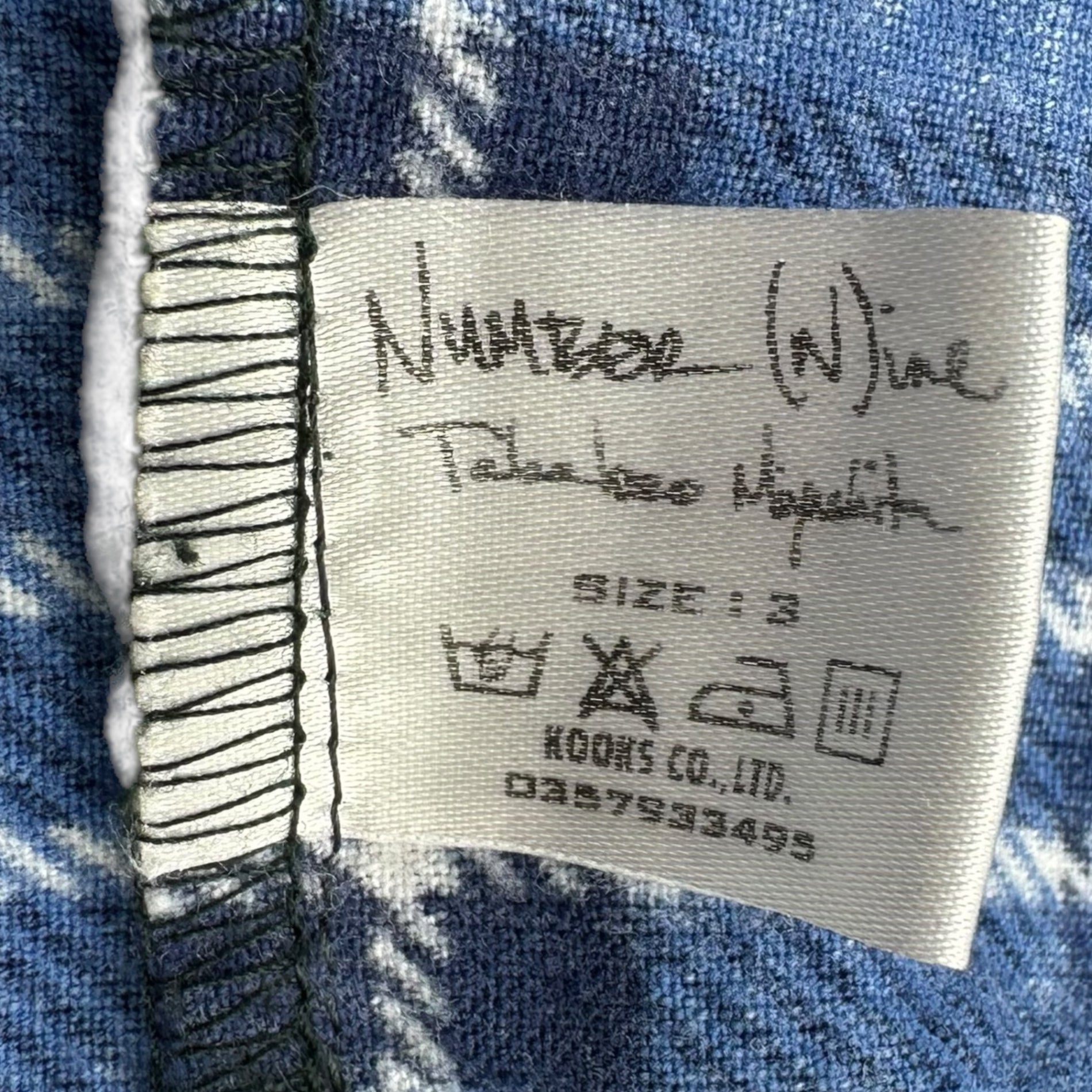 NUMBER (N)INE(ナンバーナイン) 06SS Long sleeve checked flannel