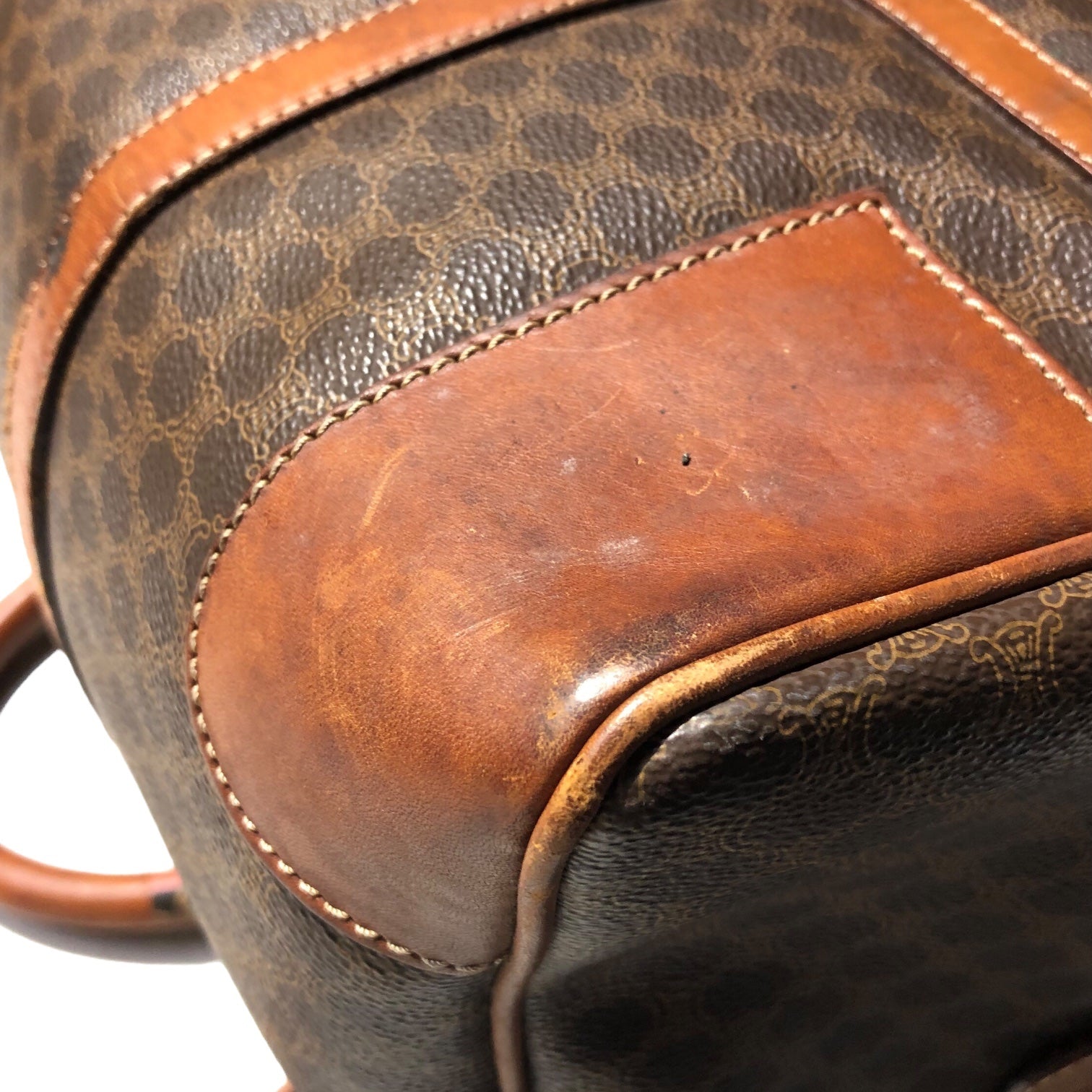 CELINE(セリーヌ) macadam pattern boston bag マカダム柄 ボストン