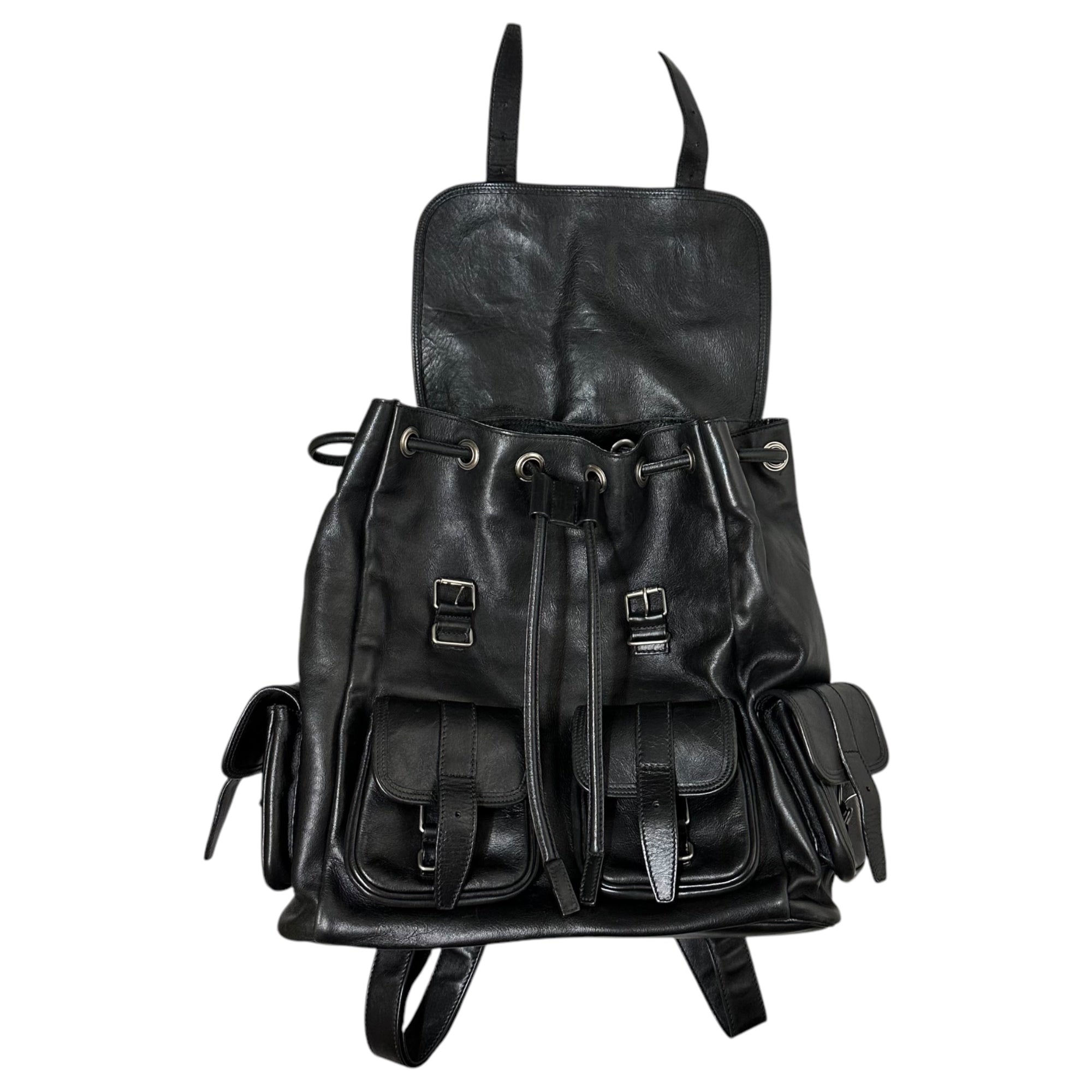 SAINT LAURENT(サンローラン) 13SS By Hedi Slimane leather backpack