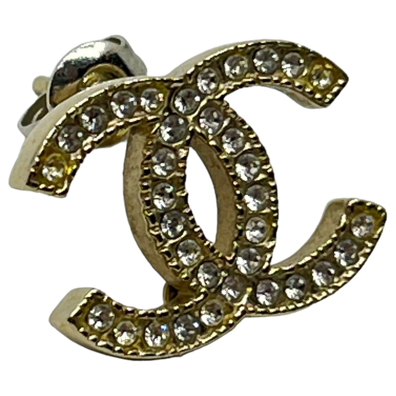 CHANEL(シャネル) ココマークラインストーンピアス/片耳ピアス