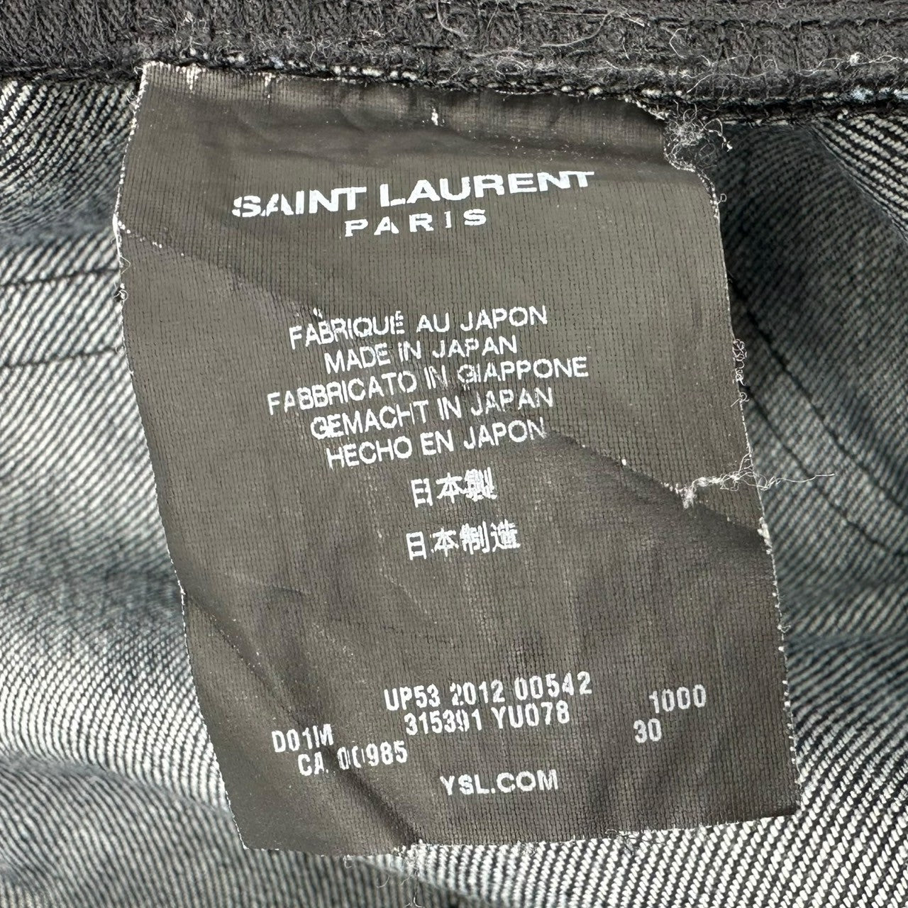 SAINT LAURENT(サンローラン) 12SS by HEDI SLIMANE BLACK TREATMENT