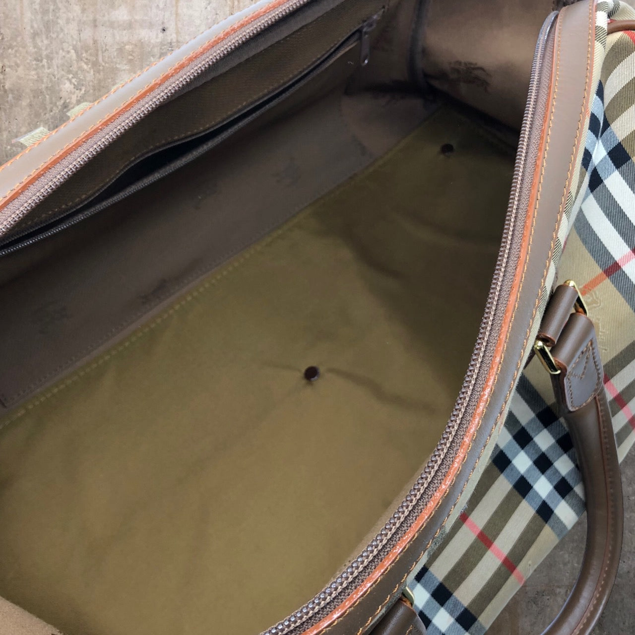 BURBERRY(バーバリー) ロゴノヴァチェックボストンバッグ/旅行鞄