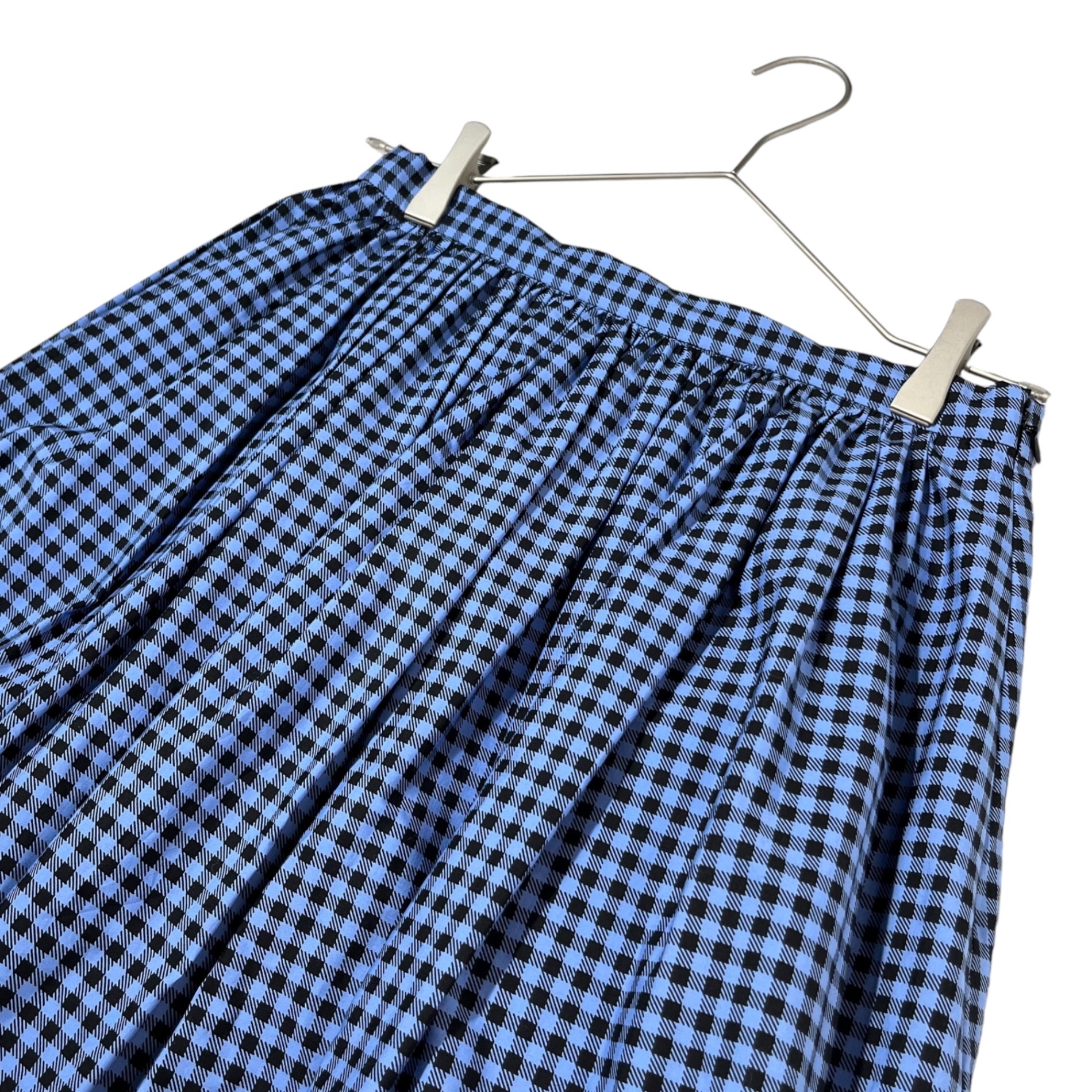 PRADA(プラダ) 17SS Checked skirt with ruffled hem 裾フリル装飾