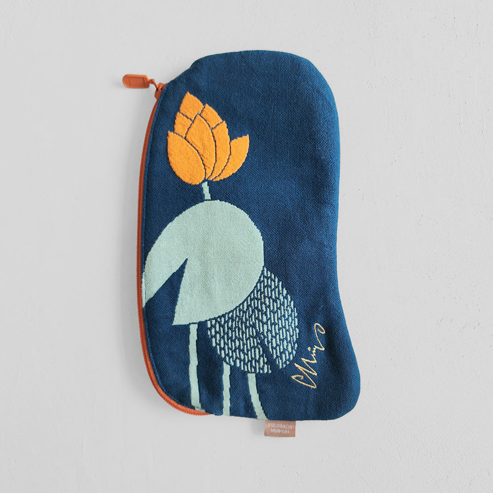 マチなしポーチ/ワニと蝶々 – 八本足のオオカミ