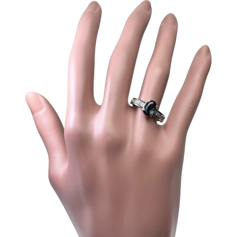 12号 ブラジル産アレキサンドライト 1.57ct ダイヤモンド 0.57ct