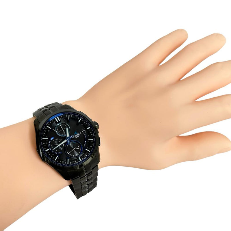 CASIO/カシオ】 オシアナス OCW-S3001 腕時計/チタン(黒) ソーラー電波